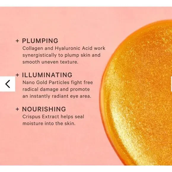 MZ SKIN HYDRA-BRIGHT GOLD EYE MASK 5 Brightening & Hydrating Hydrogel Eye Masks